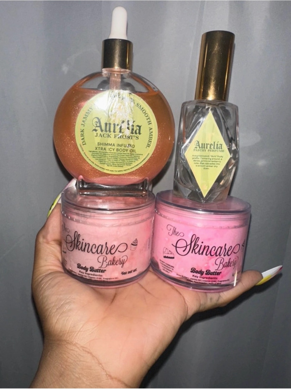 Aurelia Pink Body Butter & Shimmer Body Oil Duo